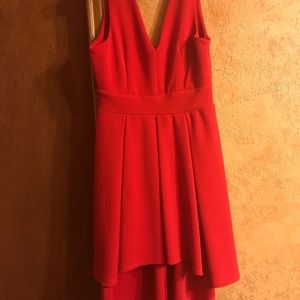 Red Scoop Dress